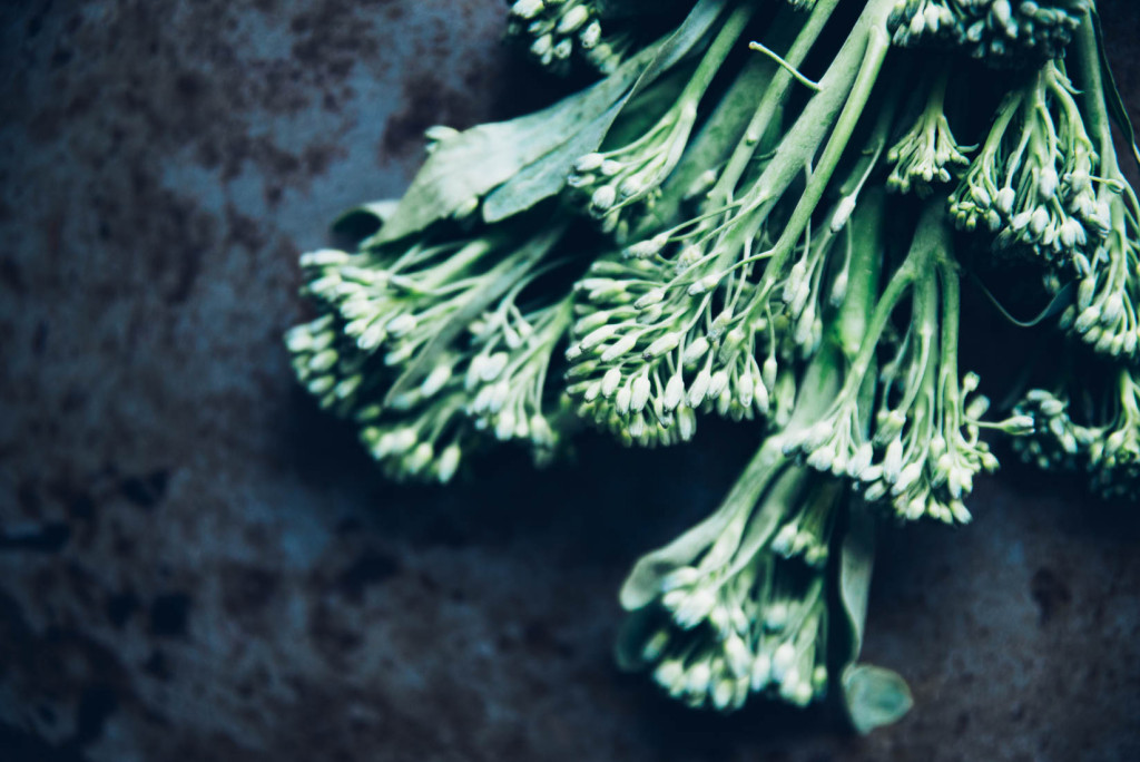 TENDER GREEN VEGETABLES AND RICE W. MISO GARLIC DRESSING Good Eatings