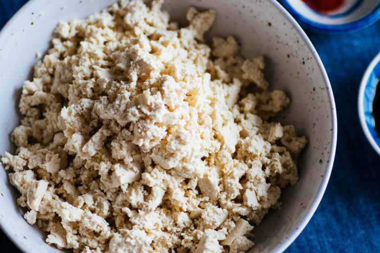 MAC N CHEESE W/ BUTTERNUT SQUASH + TOFU 'BACON' BITS Good Eatings