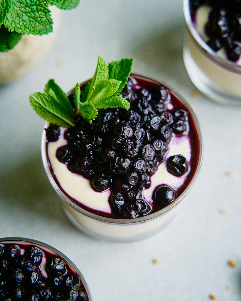 Vegan Blueberry Cheesecake Parfait - Good Eatings